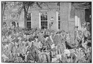 The First Public Reading of the Declaration of Independence by Howard Pyle